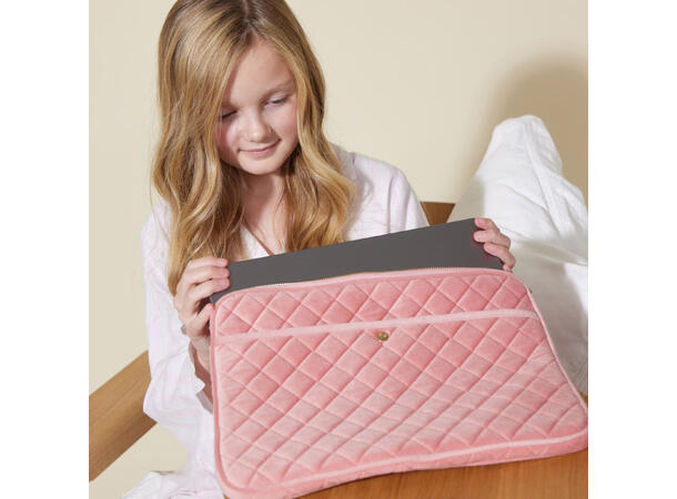 Fan Palm Laptop Sleeve Rose Velvet 